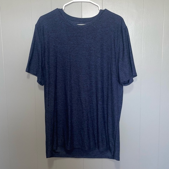 Outdoor Voices Cloudknit Men’s Short Sleeve Blue Shirt Large - Picture 2 of 6